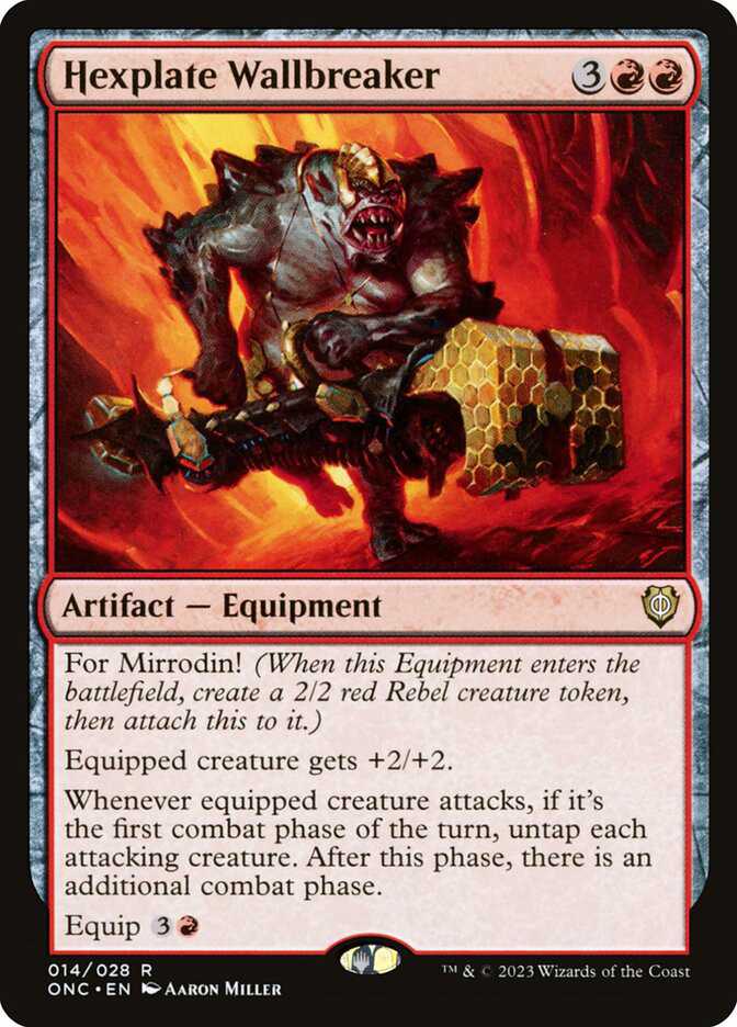 Hexplate Wallbreaker | Phyrexia: All Will Be One Commander | Star
