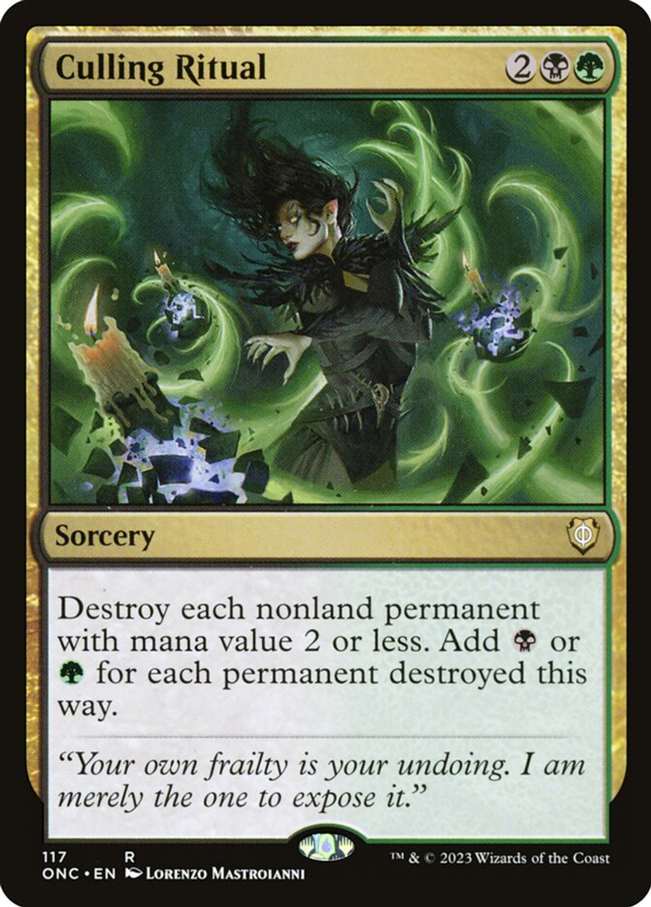 MTG　死の影　定業 / Culling Ritual　Despark Culling Ritual | Phyrexia: All Will Be One Commander | Star