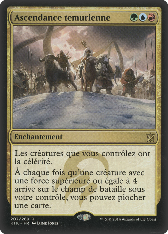 mtg temur card draw Temur Ascendancy | Khans of Tarkir - French