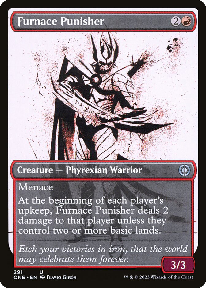punisher cards mtg Furnace Punisher (#291) (showcase)