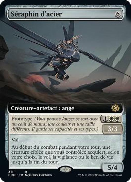 その他 Seraphic, Legion's Descent UR Foil Steel Seraph (Extended Art) | The Brothers' War - Variants