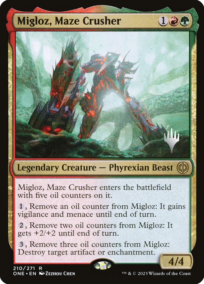 Migloz, Maze Crusher (Promo Pack) (Phyrexia: All Will Be One