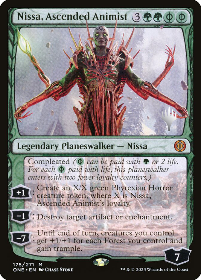 Nissa, Ascended Animist (Promo Pack) (Phyrexia: All Will Be One
