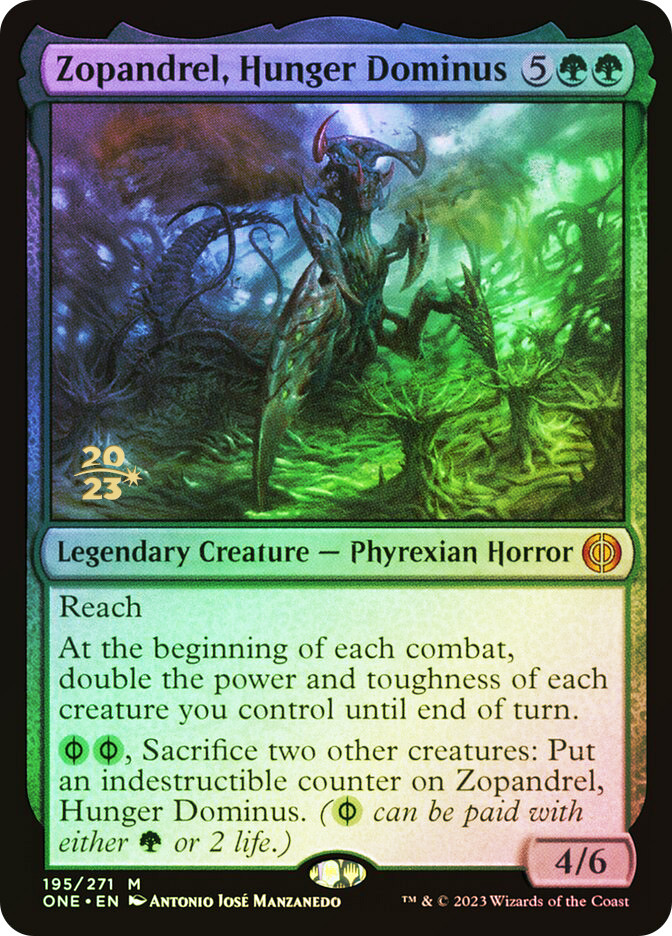 Zopandrel, Hunger Dominus (Prerelease) (Phyrexia: All Will Be One