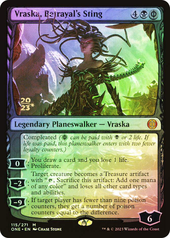 Vraska, Betrayal's Sting (Prerelease) (Phyrexia: All Will Be One