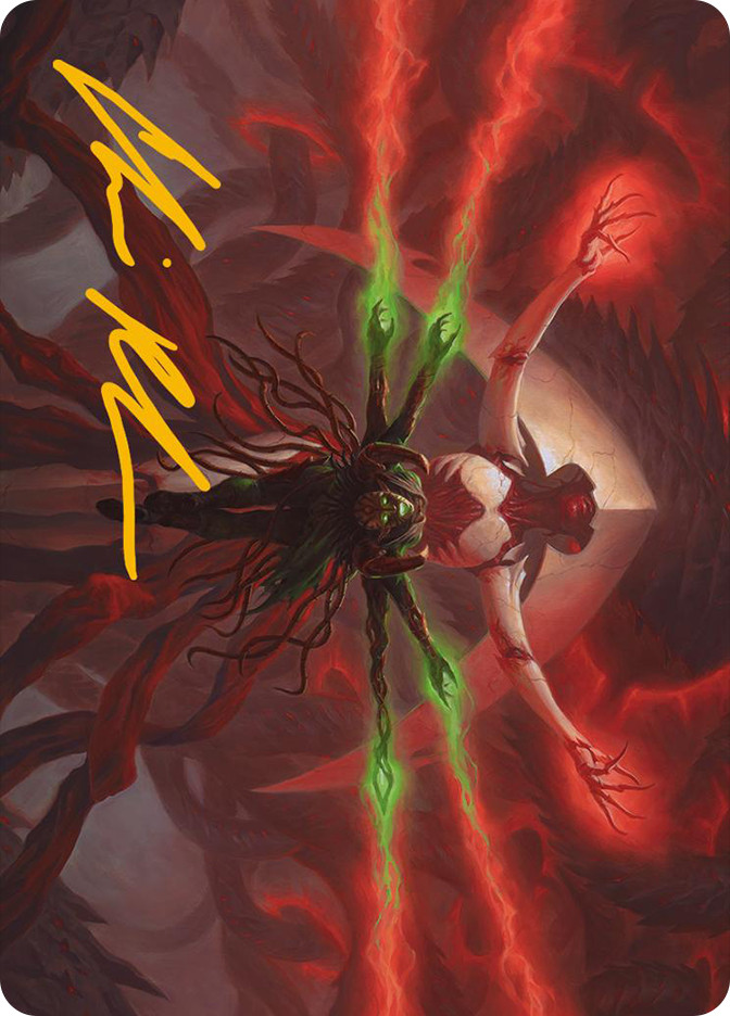 {All Will Be One Art Card} (Signed) Art Series Phyrexia All Will Be One Variants Star