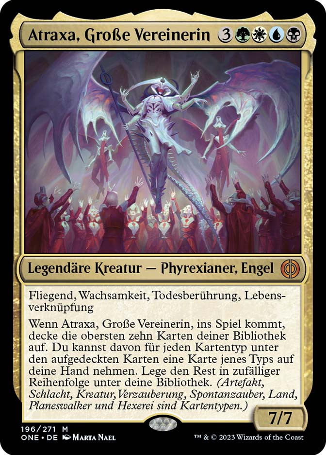 Atraxa, Grand Unifier 伝説のクリーチャー Atraxa, Grand Unifier | Phyrexia: All Will Be One - German | Star