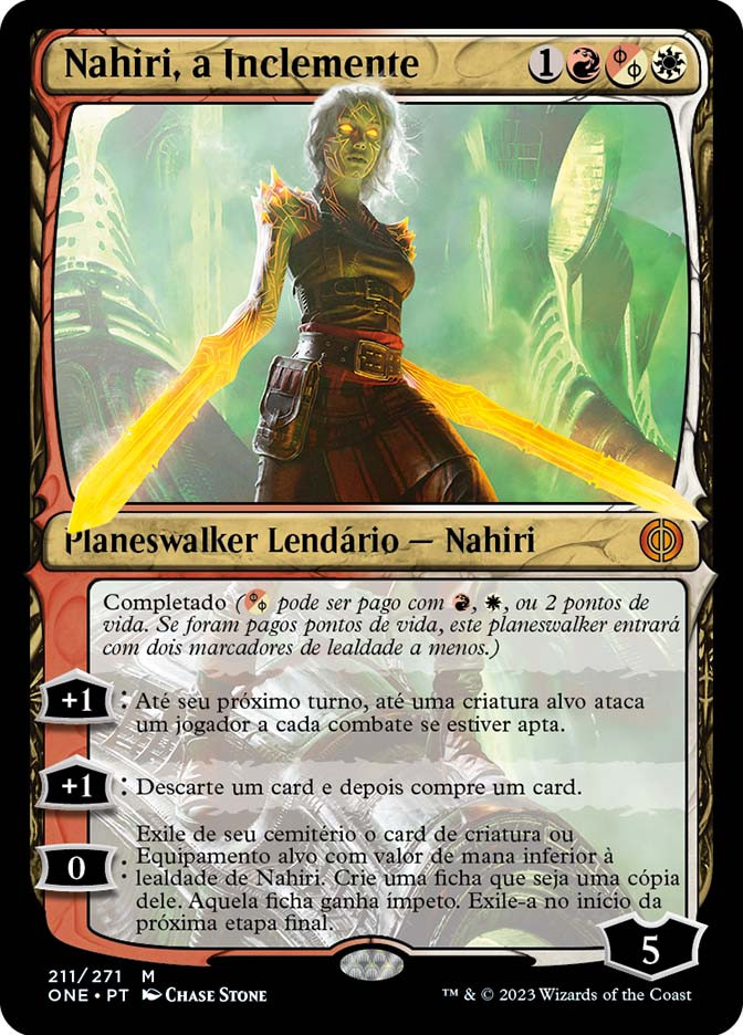 Nahiri, the Unforgiving | Phyrexia: All Will Be One - Portuguese