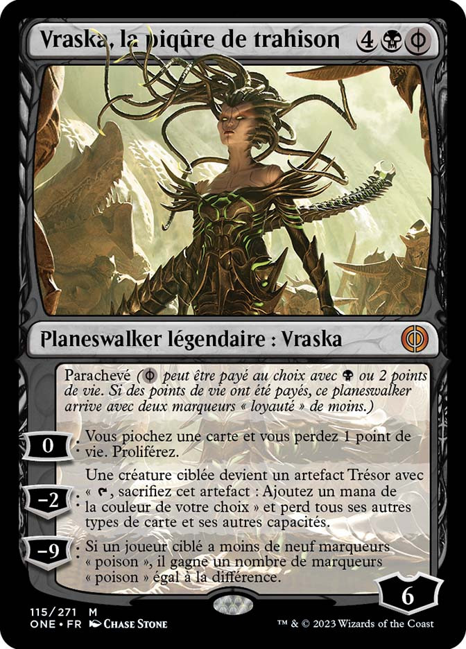 MTG ピナ Vraska, Betrayal's Sting | Phyrexia: All Will Be One - French