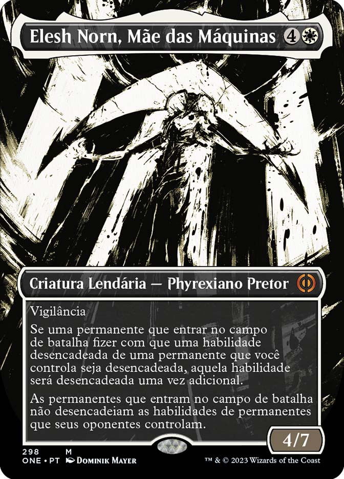 エリシュ・ノーン (MOM) 3/5 2023 Elesh Norn, Mother of Machines (#298) (Showcase) | Phyrexia: All