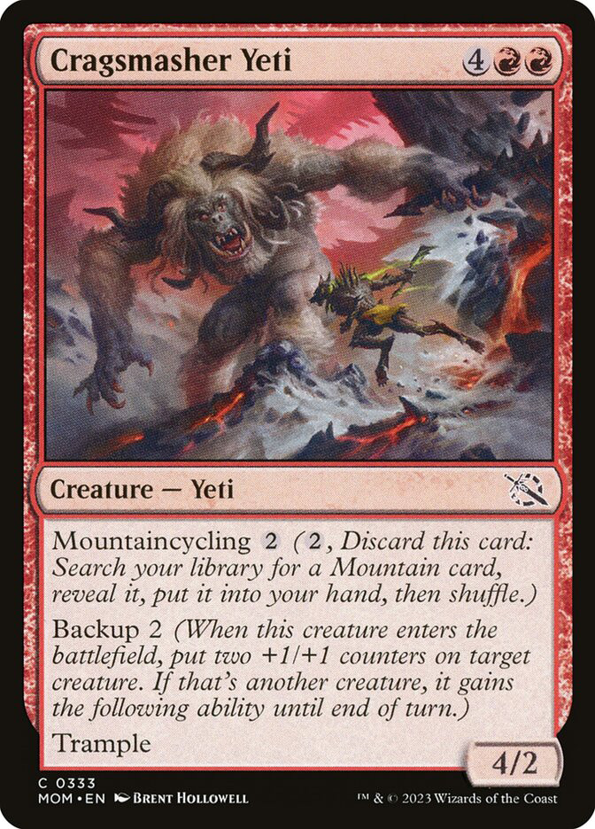 mtg card gsm Cragsmasher Yeti
