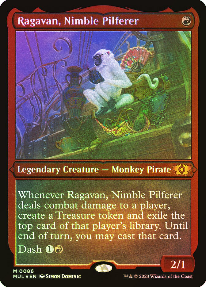 Ragavan, Nimble Pilferer (Foil Etched) Multiverse Legends Alternate