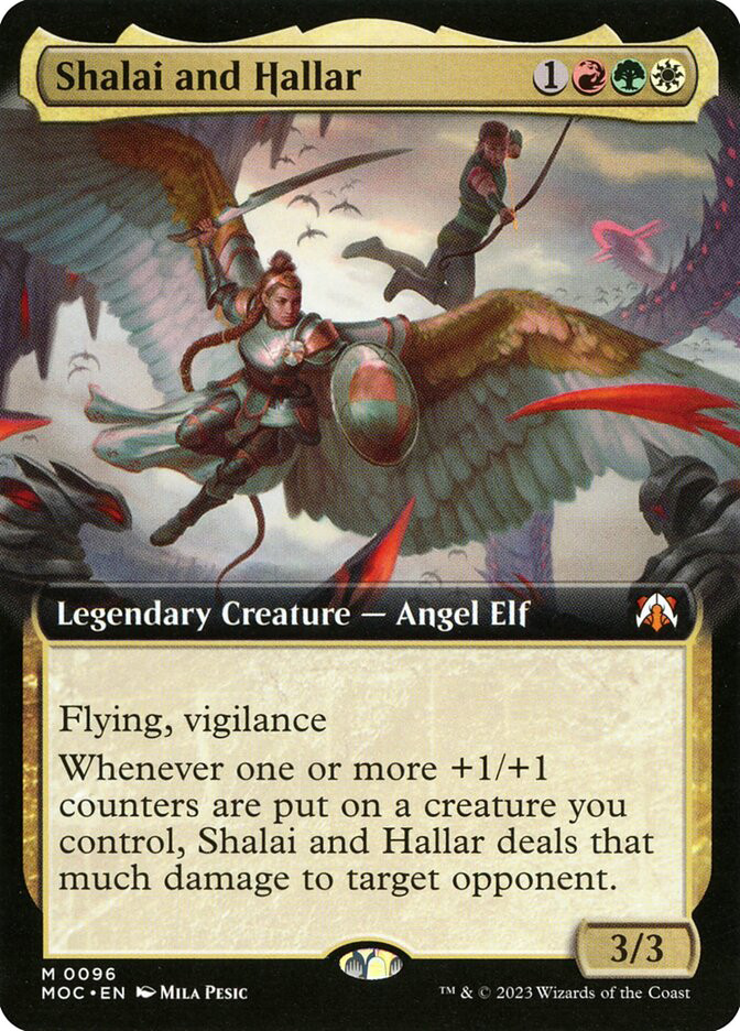 mtg shalai and hallar commander deck Shalai and Hallar (extended art)
