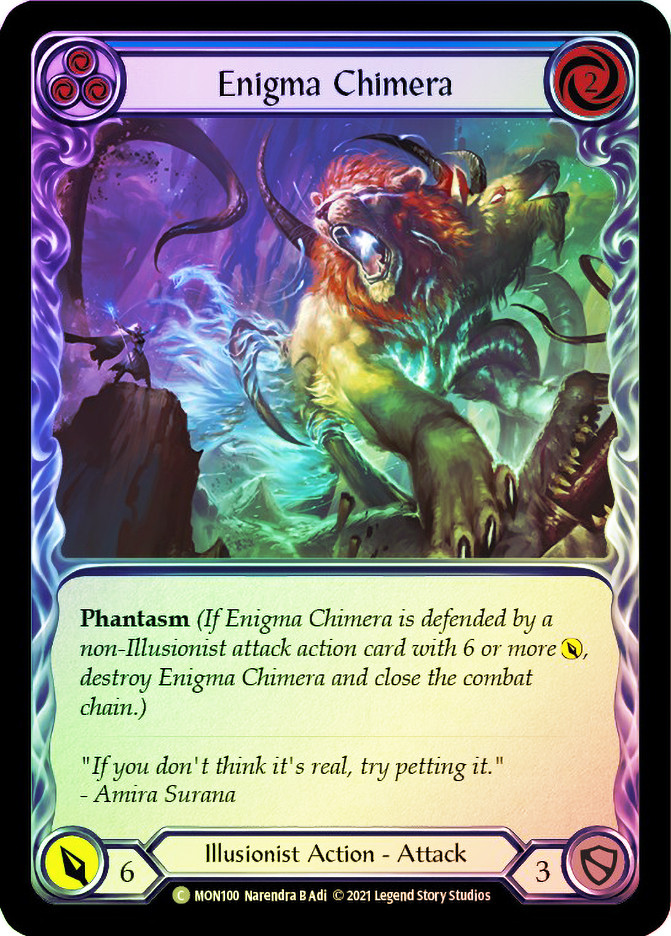 flesh and blood Eniguma Chimera 青 fab Enigma Chimera (Blue) | Monarch (1st Edition) | Star City Games