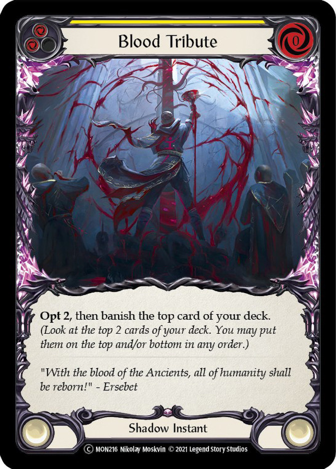 Blood Tribute (Yellow) | Monarch (Unlimited) | Star City Games