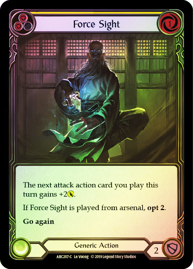 Force Sight (Yellow) | Arcane Rising (1st Edition) | Star City Games