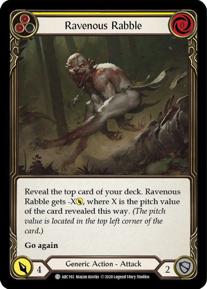 Ravenous Rabble (Yellow) | Arcane Rising (Unlimited) | Star City Games