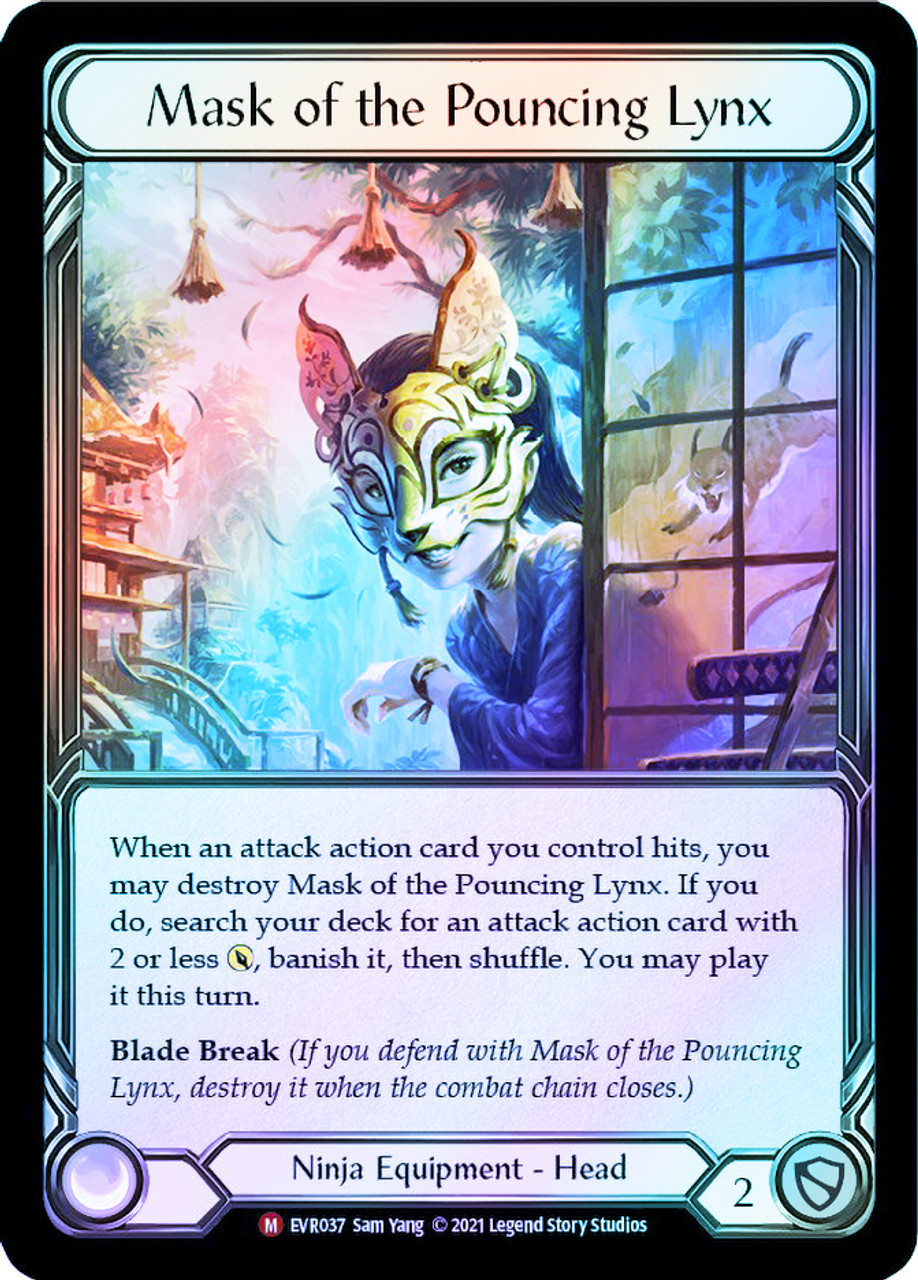 Mask of the Pouncing Lynx | Everfest (1st Edition) (Cold Foil