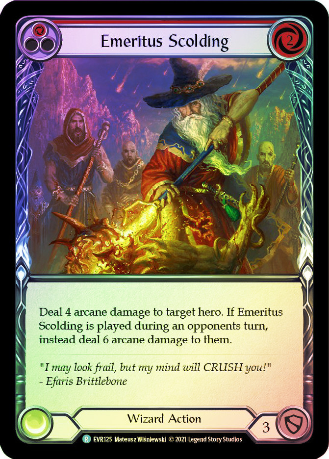 その他 FaB Emeritus Scolding Red CF TNP007 Emeritus Scolding (Red) | Everfest (1st Edition) | Star City Games
