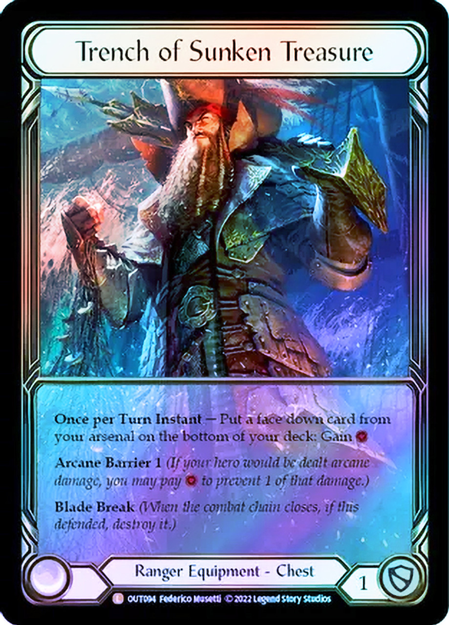 Trench of Sunken Treasure (Extended Art) | Outsiders (Cold Foil 