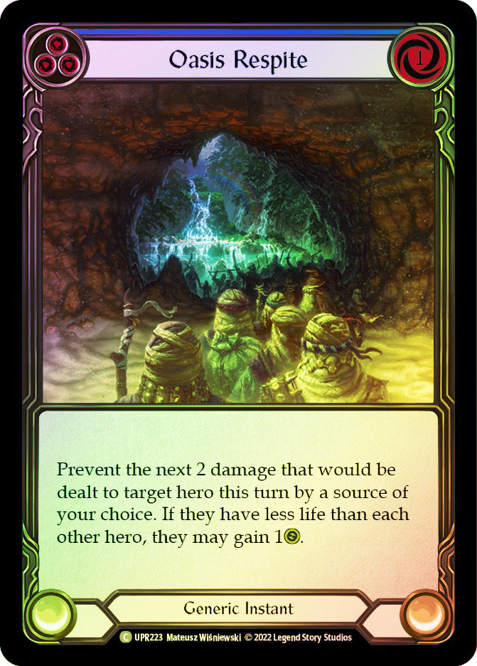 FAB oasis respite　プロモ Oasis Respite (Red) - Uprising - Flesh and Blood TCG - TCGplayer.com