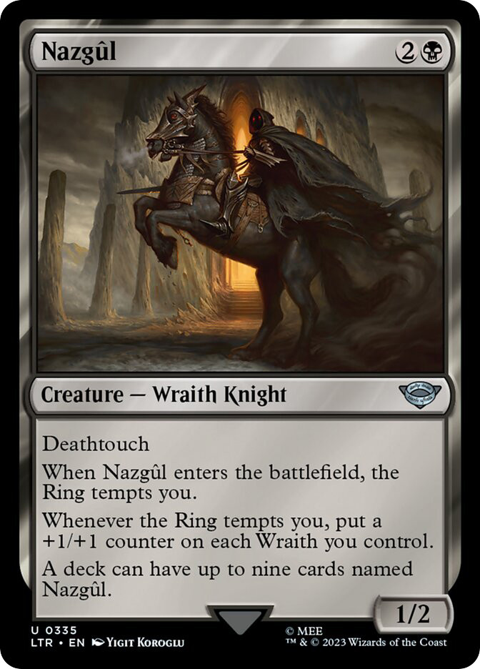 nazgul cards mtg Lord of the COMMANDER DECK Command the battlefield with this custom 100 MTG - LOTR: Tales of