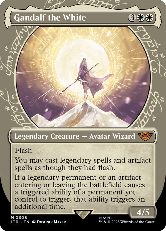 お*り様 MTG 銀幕foil 白のガンダルフ/Gandalf the Whit Gandalf the White (#305) | The Lord of the Rings | Star City Games