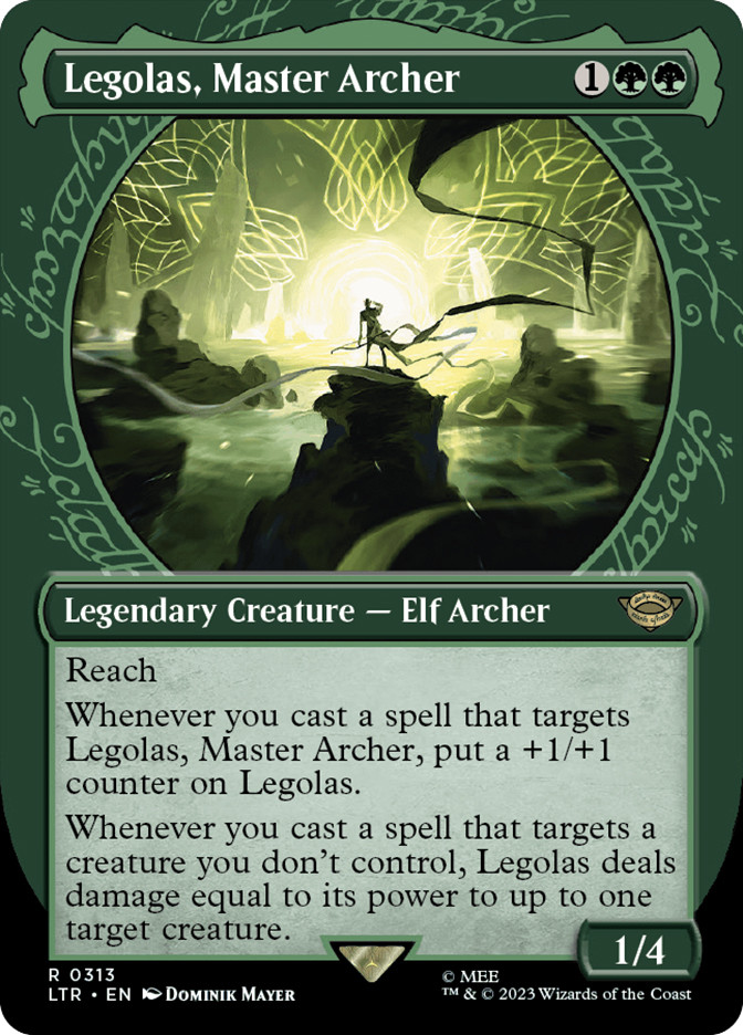 mtg legolas card Legolas, Counter of Kills 324 Showcase The Lord of the Rings MTG Card