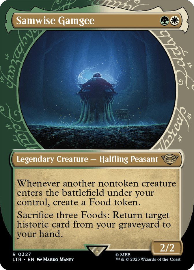 samwise gamgee mtg commander deck Samwise Gamgee LotR FOOD TOKENS Magic MTG Custom Commander Deck