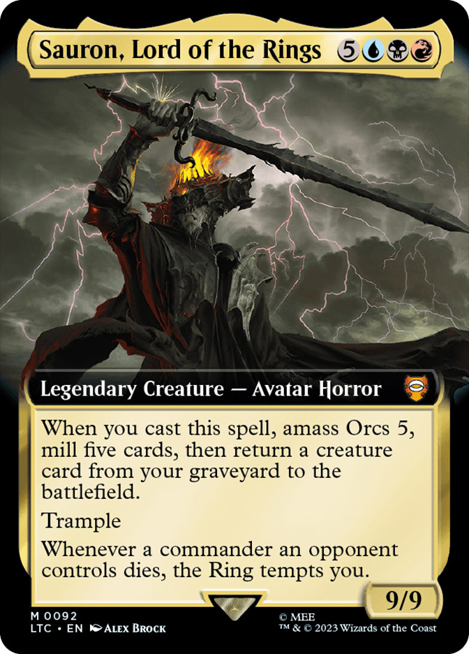 lord of the rings special edition mtg card list Magic Gathering The The Rings: Tales of Middle-Earth Commander Deck Tales of Middle Magic The Gathering x Lord