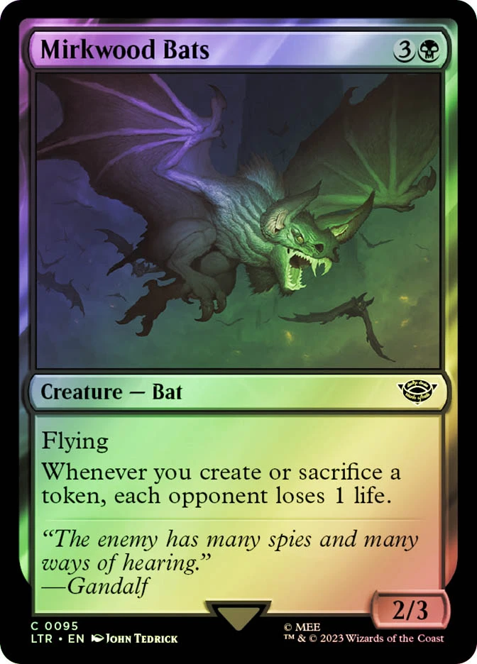 mtg cards like mirkwood bats TCG C 0546 LTR Foil NM  True Believers Gaming and Collectibles  MTG - The Lord