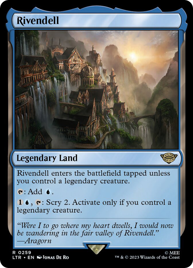 rivendell mtg card Magic The Gathering - The Lord of the Rings
