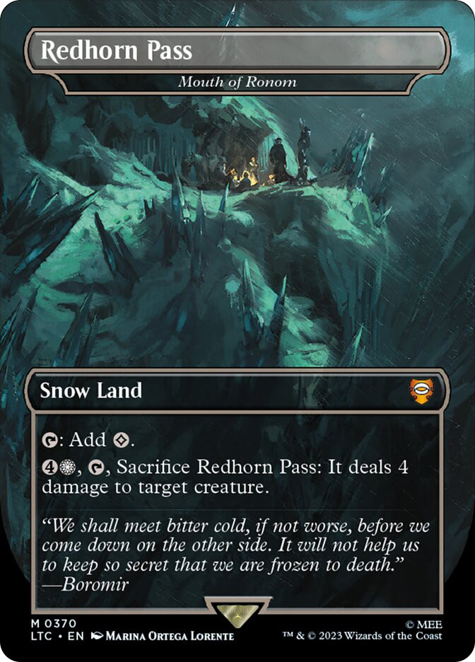 ロウン　ROWOON MMT トレカ Mouth of Ronom (Redhorn Pass) | The Lord of the Rings Commander