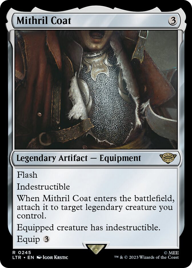 cards that give creatures indestructible mtg Mithril Coat | The Lord of the Rings o:creatures o:you o:control o:gain o:indestructible)