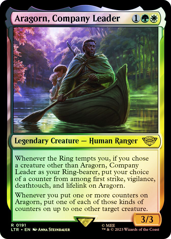 aragorn lotr mtg card Aragorn, the Uniter MULTICOLOR LEGENDS Magic Custom Commander Deck The Lord of the Rings Aragorn, High King of Gondor