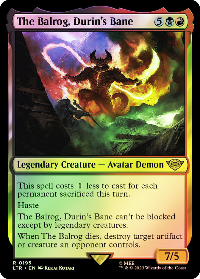 balrog mtg card 401 Games Canada Selector(.legalities The Balrog, Durin's Bane |