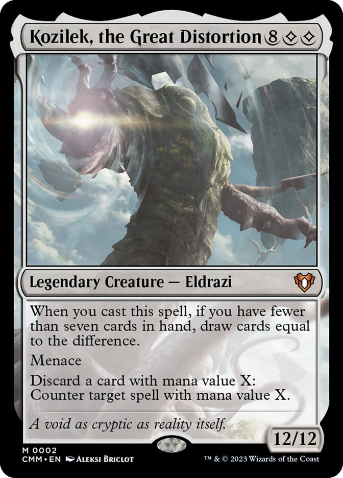 mtg kozilek commander deck Kozilek, Butcher of Truth draw cards equal to the difference.MenaceDiscard a card with mana value X Kozilek's Command
