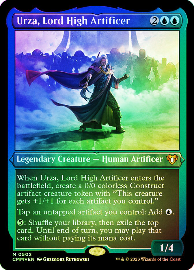 Urza, Lord High Artificer (Foil Etched) | Commander Masters - Alternate ...