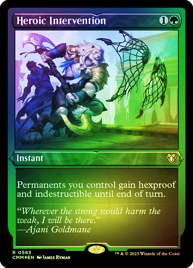 mtg cards like heroic intervention Proxy – Liquid Luck Permanents you control gain hexproof and indestructible until end of turn. Heroic Intervention (foil-etched)