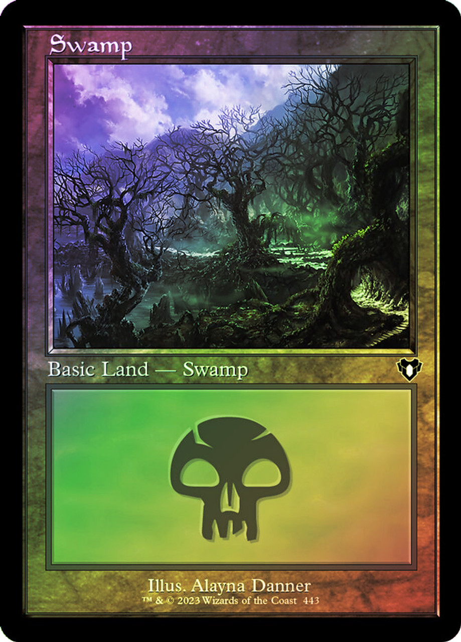 Swamp (#443) (Retro Frame) | Commander Masters - Retro Frame 