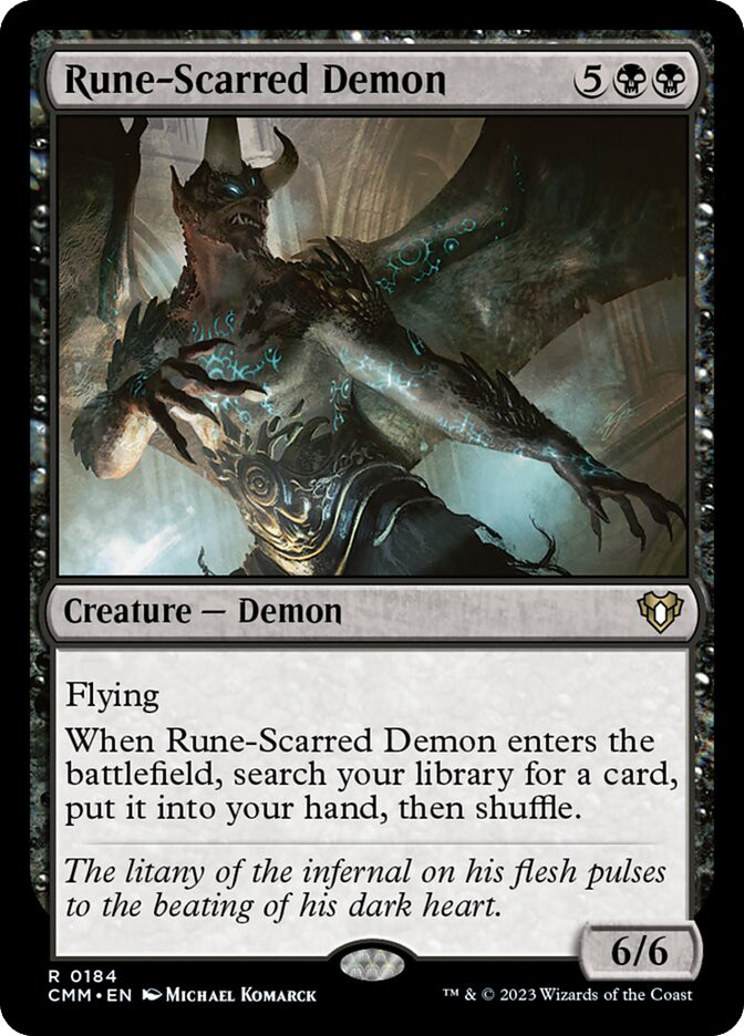 Rune-Scarred Demon | Commander Masters | Star City Games