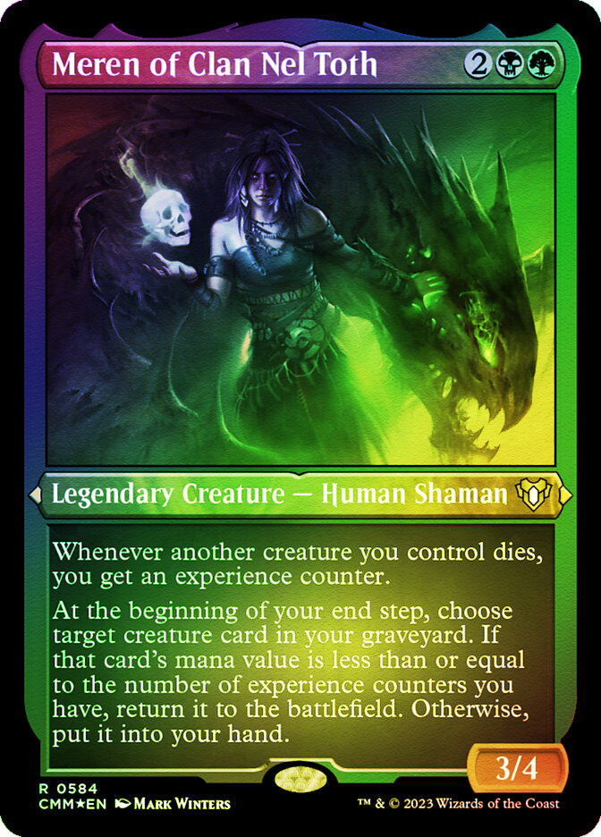 mtg meren of clan nel toth commander deck [186] [Commander Anthology] [Foil]  Face to Face Games put it into your hand. Is the Meren precon deck