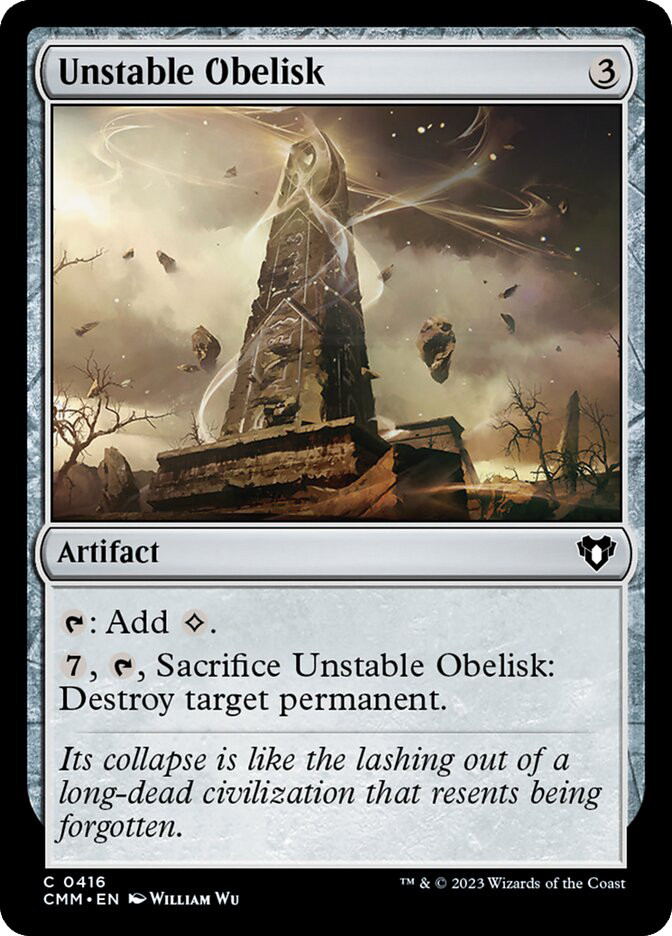 Unstable Obelisk | Commander Masters | Star City Games