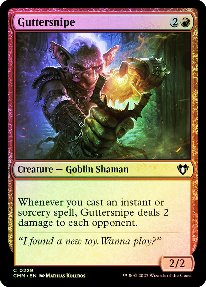 mtg cards like guttersnipe Magic The Gathering - Commander Masters - Guttersnipe