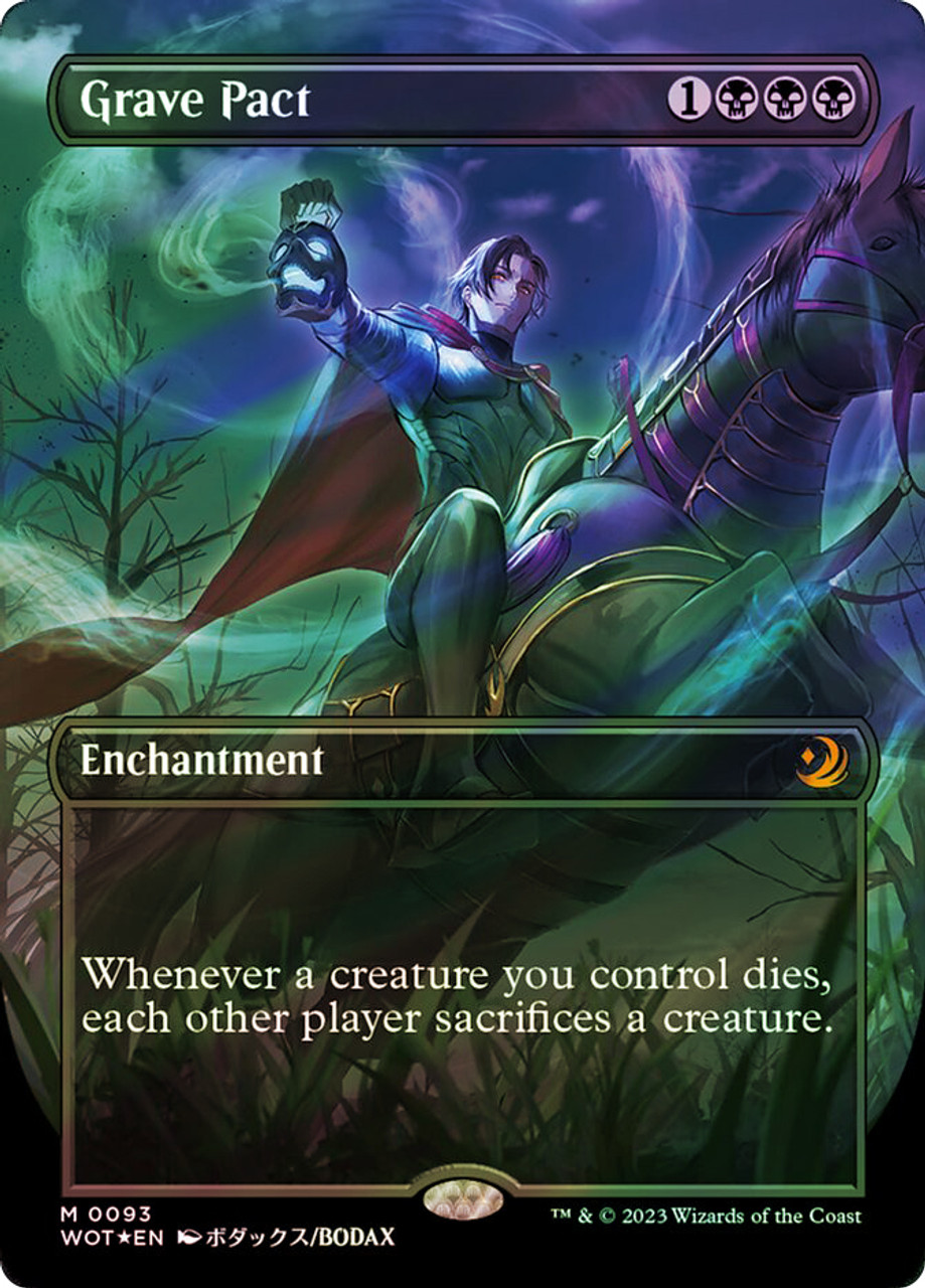 MtG　Grave Pact　英語　コンフェッティFoil Grave Pact (Borderless) (Confetti Foil) | Enchanting Tales