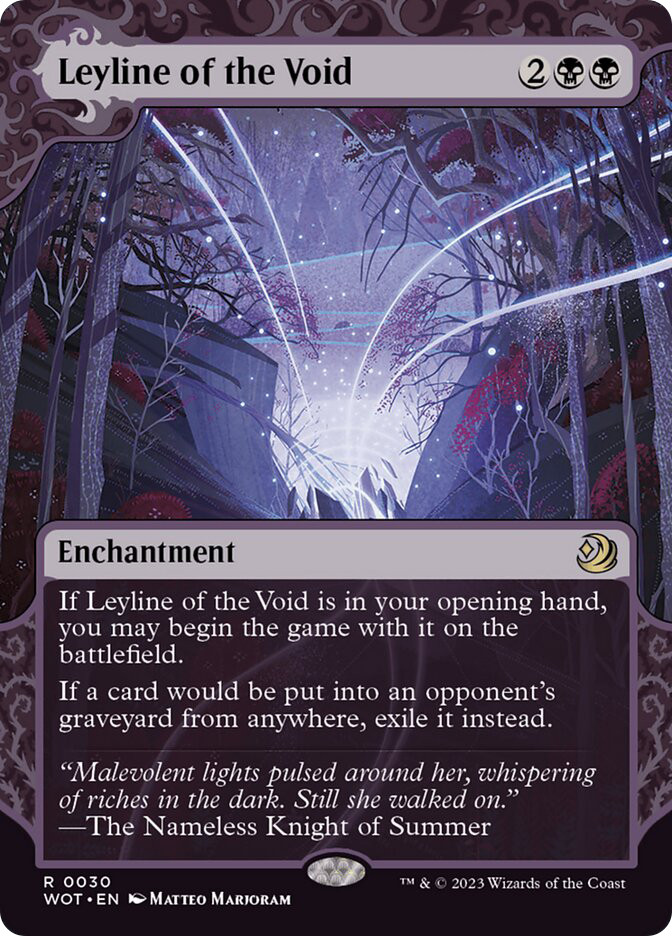 虚空の力線/Leyline of the Void GPT英語foil4枚セット Leyline of the Void | Enchanting Tales | Star City Games