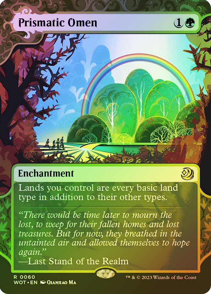 mtg enchanting tales cards Phyrexian Unlife Wilds of Eldraine Prismatic Omen | Enchanting Tales