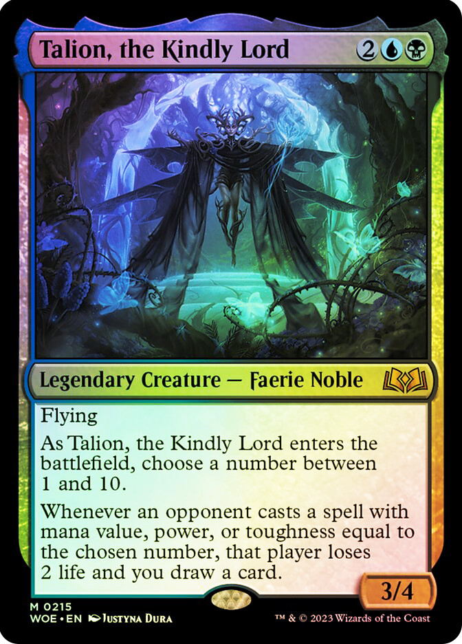 talion mtg card Talion, The Kindly Lord 02 Foil by CB- Alternative Custom Art Legendary Creature Toys & Games the gathering card at Pok Jeux. Talion, the Kindly Lord (Promo