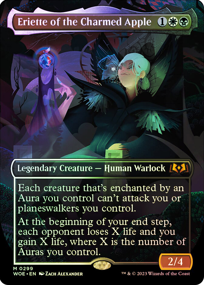 mtg eriette of the charmed apple commander deck AURAS LIFE DRAIN Magic Custom function toggle Let's Build an Eriette of