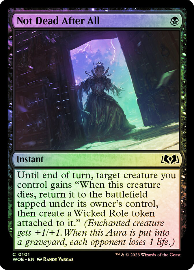 mtg cards like not dead after all Magic The Gathering - Wilds of Eldraine - Not Dead After All |